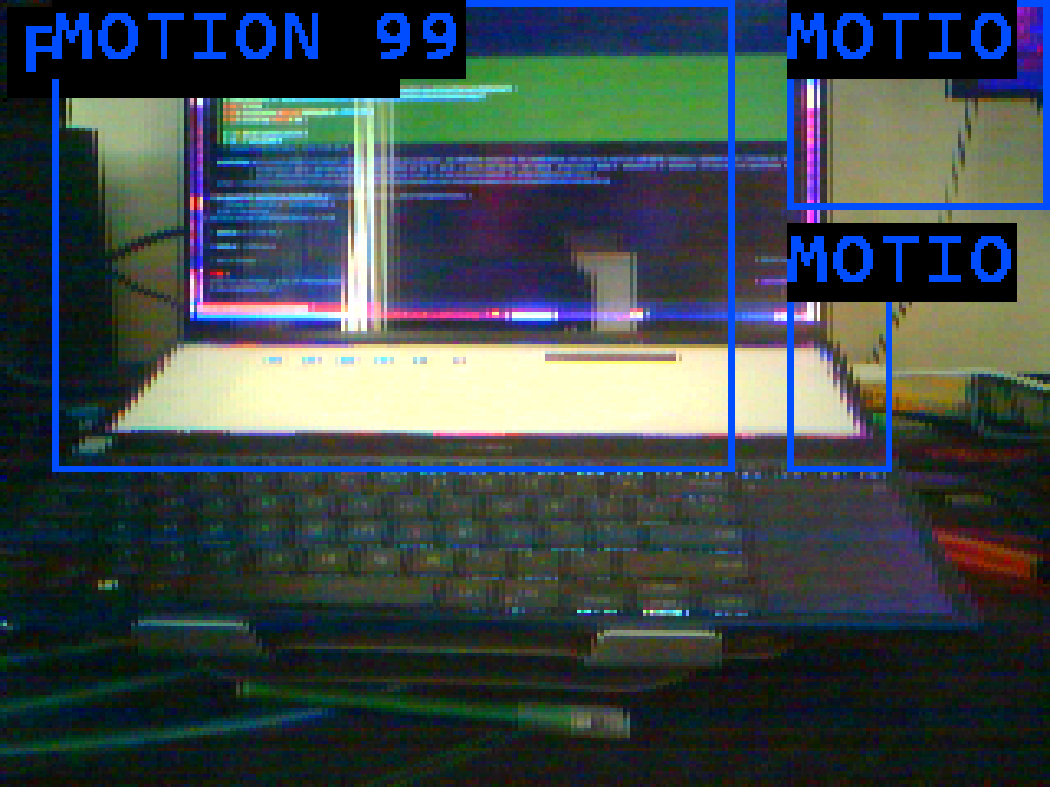 Motion detection overlay