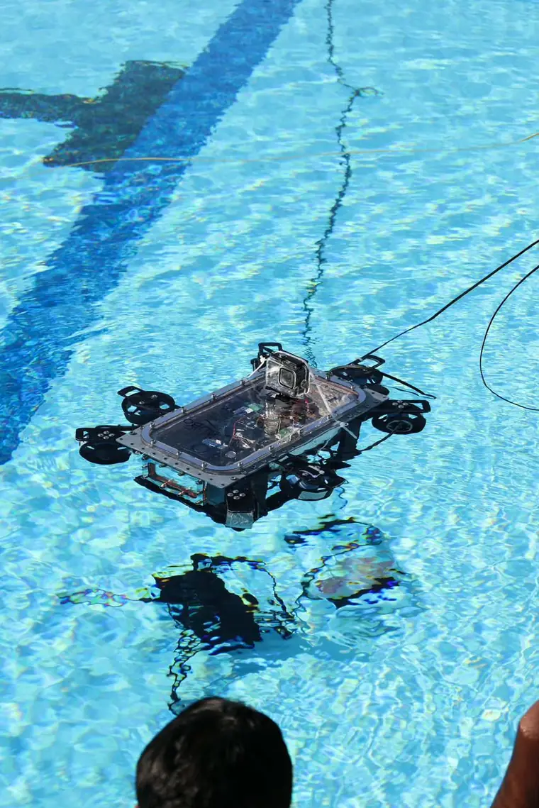The test pool seen from above