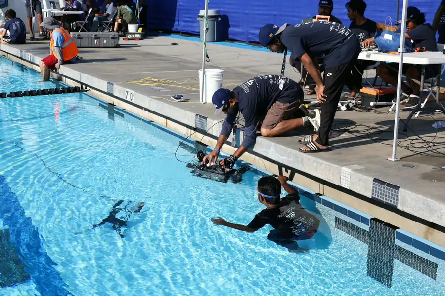 Deploying the vehicle at RoboSub